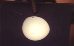 Click here for an actual NASA SOHO image of this same sunspot